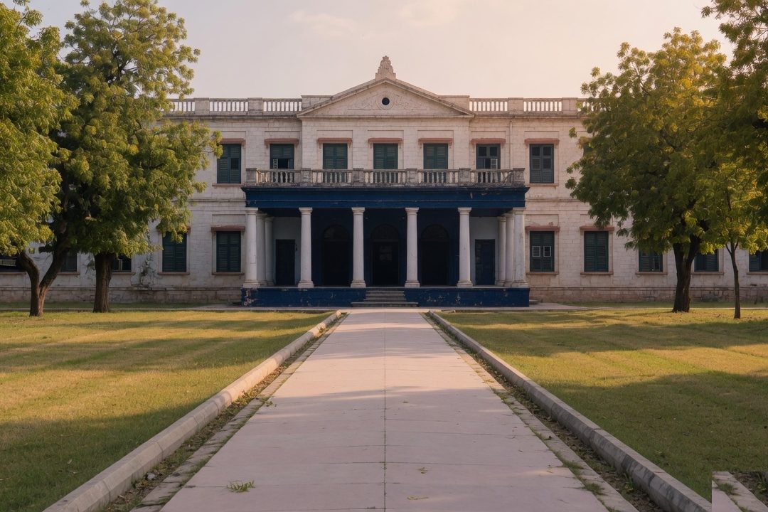 Illustrative photograph of a college building. It is not a photograph of Ram Sajivan Savitri Devi Law College.