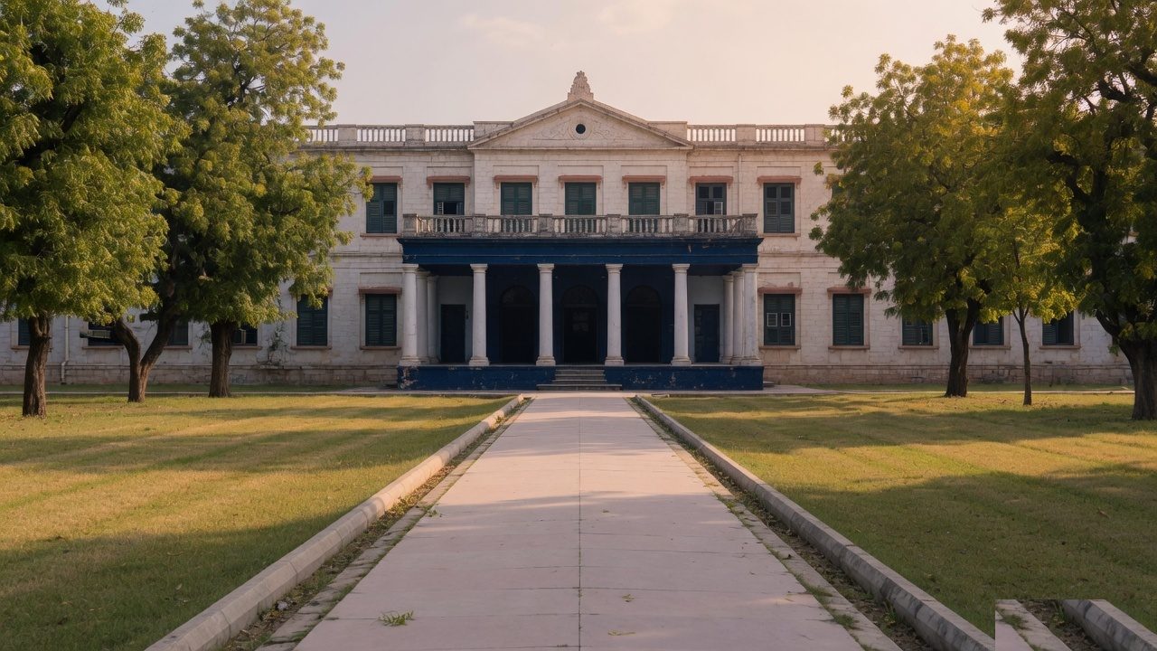 Illustrative photograph of a college building. It is not a photograph of Ram Sajivan Savitri Devi Law College.